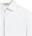 WHITE SHIRT LONG SLEEVE STRAIGHT FIT IN VINTAGE PIQUET