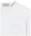 WHITE T-SHIRT SHORT SLEEVE WITH JERSEY VINTAGE POCKET