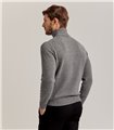 CABLE TURTLENECK WOOL CASHMERE - GREY