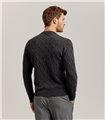 CABLE CREWNECK WOOL CASHMERE - CHARCOAL
