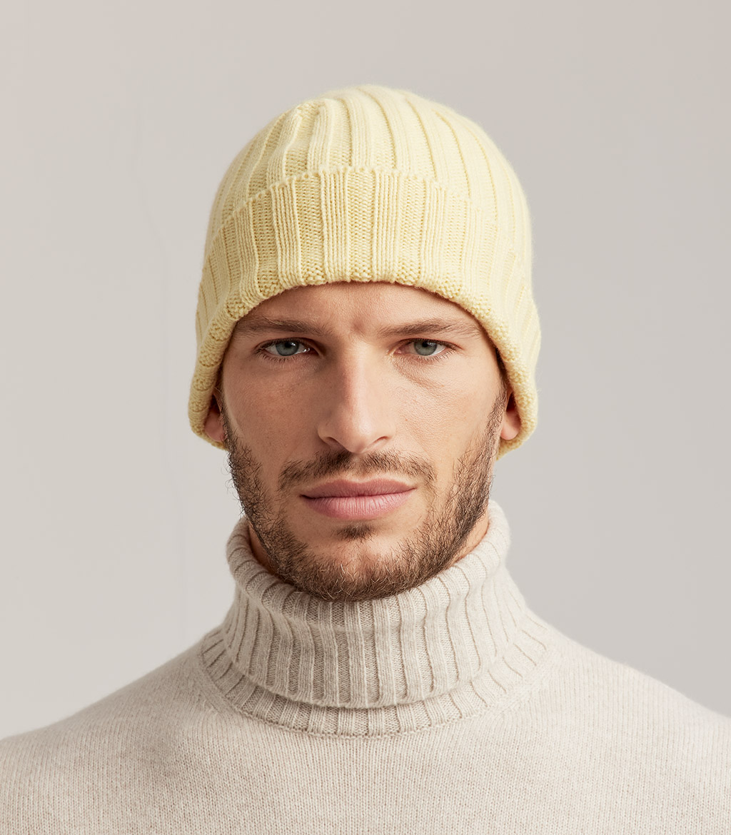 HAT CASHMERE - YELLOW