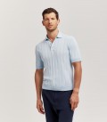 POLO SWEATER RIBBED - COTTON